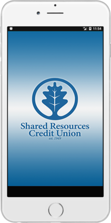 Shared Resources Credit Union on Mobile Phone